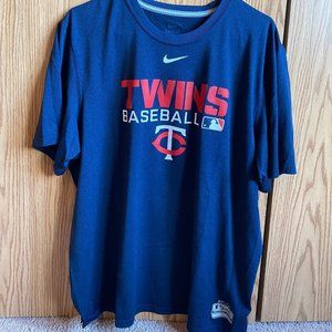 Nike Minnesota Twins Navy Blue, Dri-Fit Tee